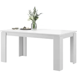 ESSTISCH weiß 160 - 200 x 90 cm, Küchentisch ausziehbar