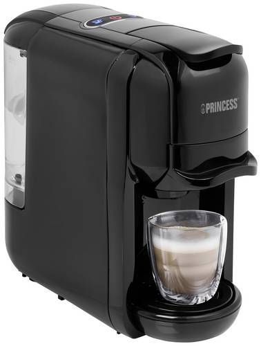 Princess 249452 Kapselmaschine Schwarz E.S.E. Pad kompatibel, One Touch