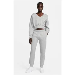 Nike, Damen, Sporthose, Women's Phoenix Fleece Mid-Rise Pant (XS), Grau
