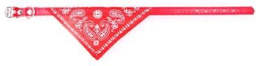 Inspired Living Adjustable Triangular Pet Bandana Collar Cute Printed Scarf For Cats, Kittens & Small Dogs red