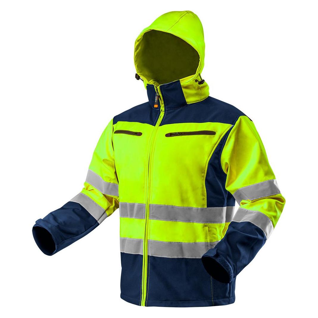 Topex Softshell-Warnjacke mit Reflektionsstreifen neongelb XL (XL) (34535614)