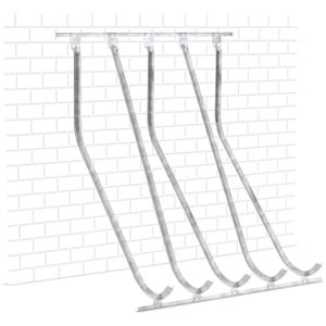 WSM Fahrradständer SW 5, Wandmontage, Schräghochparker, Breite 175cm, für 5 Fahrräder