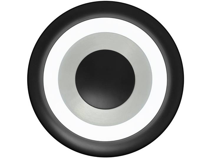 Deckenlampe Speaker Aluminium eloxiert Aluminium/Eisen 3200 lm Dimmbar B 40 cm - LED - Lichtfarbe: Extra warmweiss - Helles Neutralweiss - LED Energiesparlampen
