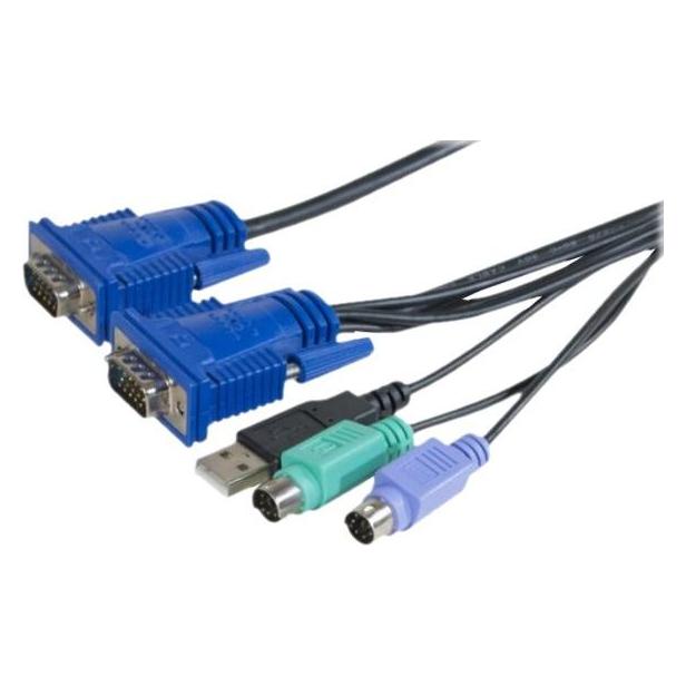 Exertis Connect KVM Kombikabel USB, PS/2, 1,8m (66302)