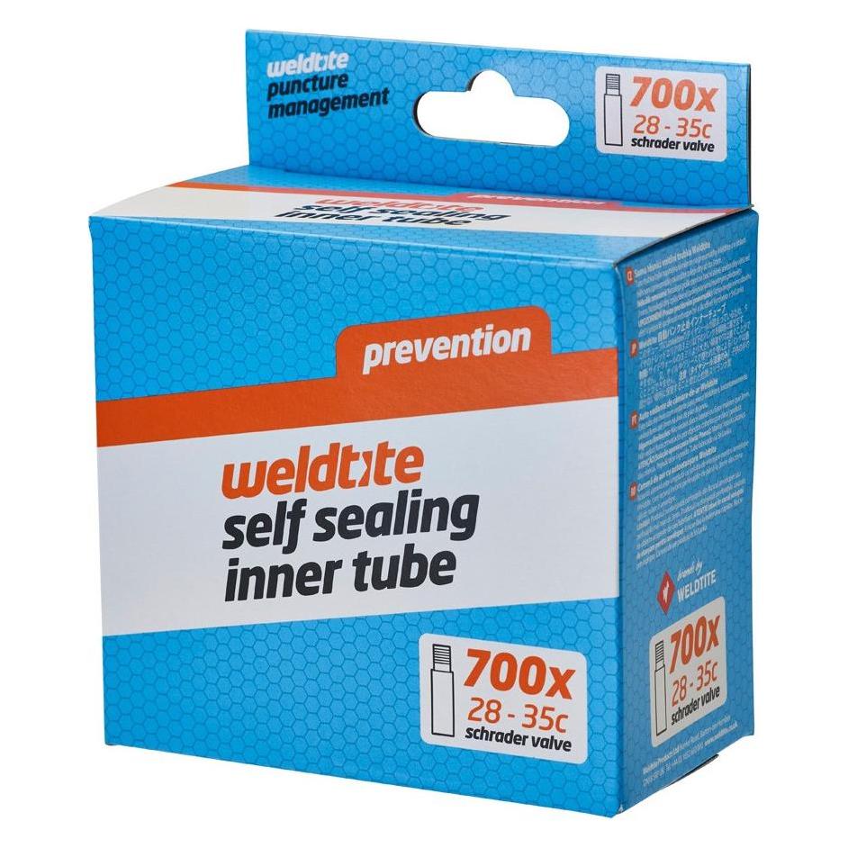 Weldtite Self Sealing Innertube - 700 X 28C - 35C, Schrader-Ventil (Schrader (AV), 28") (WLD-04019)