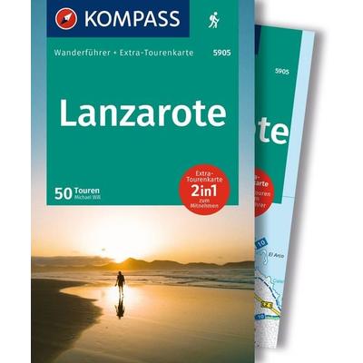 KOMPASS Wanderführer Lanzarote, 50 Touren mit Extra-Tourenkarte, Taschenbuch von Michael Will, KOMPASS Freytag & Berndt, 978-3-99154-216-2