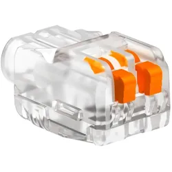OBO 2054450 Universalklemme 2 starre-flexible Leiter 0, 2-2, 5mm2 Polycarbonat transparent 61 225 FL  - 100 Stück