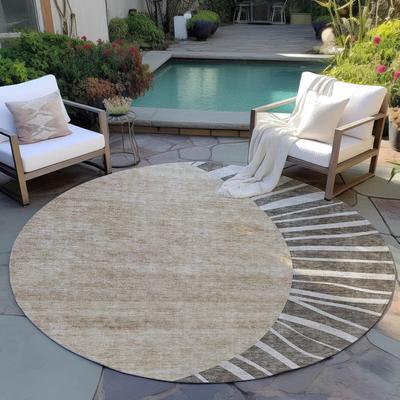 Addison Rugs Machine Washable Indoor/ Outdoor Chantille Modern Sunburst Rug