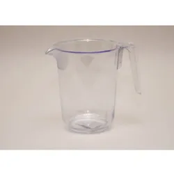 Messbecher 1 Liter Klar, Polystyrol Messkanne Präzise Skala, Gastronomie Haushaltshelfer, 1 Stück
