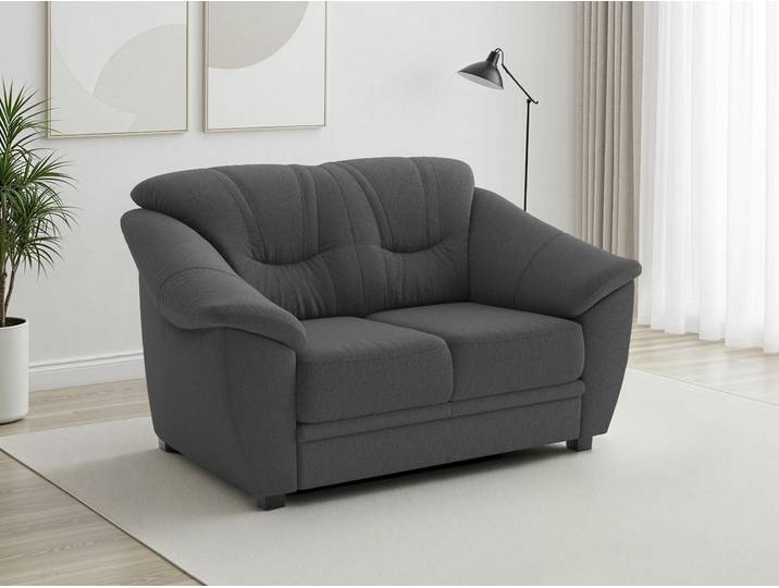 2-Sitzer SIT & MORE Savona B: 148cm, Komfort Sitz, große Stoff + Lederauswahl , dunkelgrau, B:148cm H:90cm T:90cm, Sofas, mit Federkern