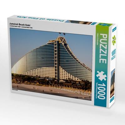 CALVENDO Puzzle Jumeirah Beach Hotel 1000 Teile Puzzle quer | 1000 Teile Lege-Größe 64 × 48 cm Foto-Puzzle für glückliche Stunden