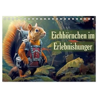 Eichhörnchen im Erlebnishunger (Tischkalender 2027 DIN A5 quer), CALVENDO Monatskalender