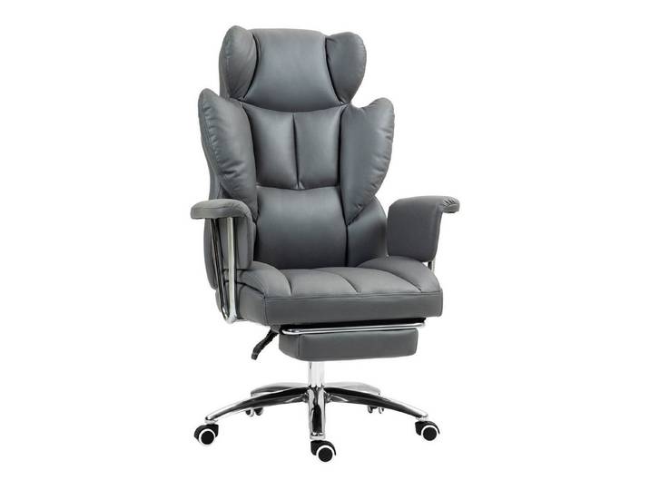 furnicato Bürostuhl Ergonomischer mit Fußstütze, verstellbarer Lehn (1 St)