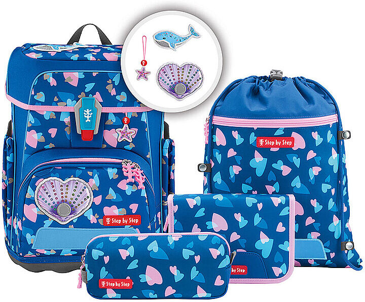 STEP BY STEP Schultaschen Set 5tlg. CLOUD REFLECT Seashell EG