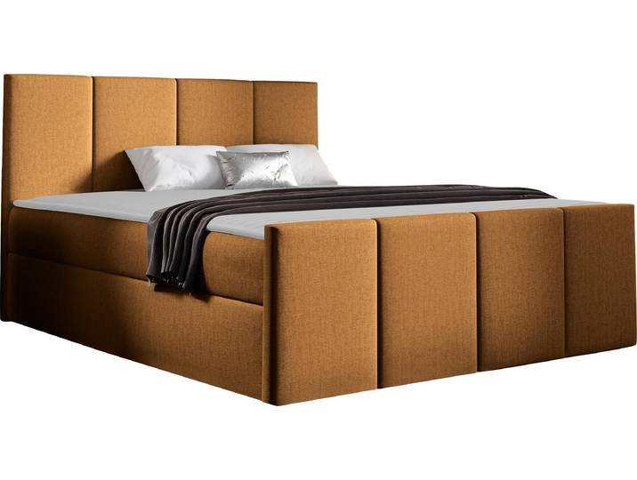 MIRJAN24 Boxspringbett Lars, Ehebett mit zwei Bettkästen, Doppelbett, Stilvoll Schlafzimmer (Kameleon 48, Größe: 140x200 cm)
