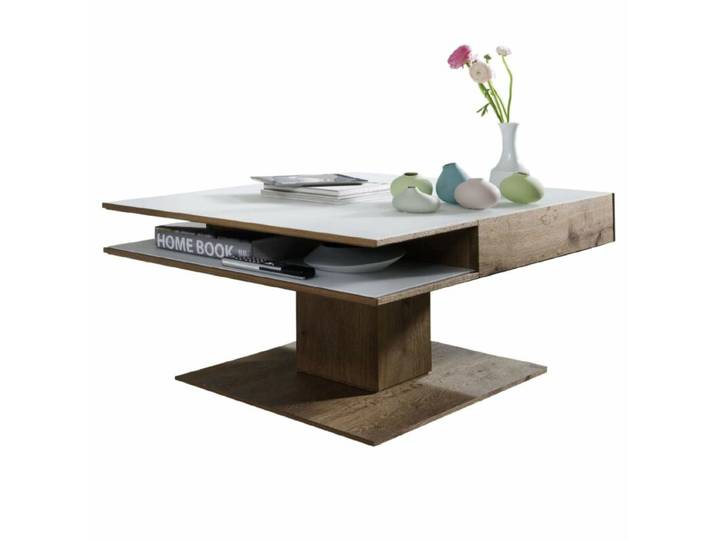 Hartmann Heja Couchtisch aus massiver Kerneiche mit Mattglasappl