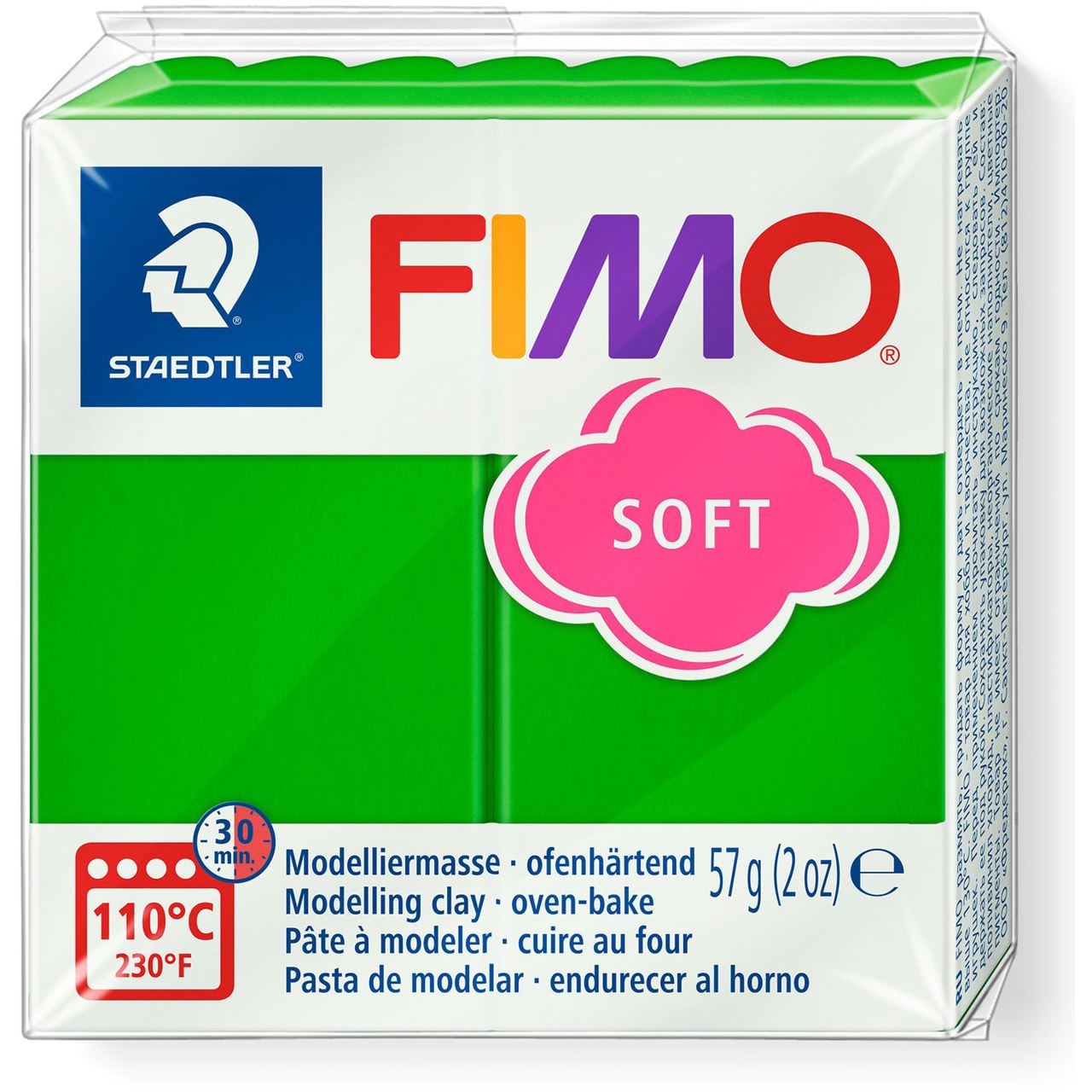 FIMO SOFT Modelliermasse, ofenhärtend, tropischgrün, 57 g