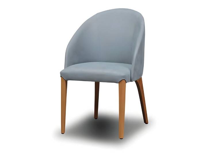 JVmoebel Esszimmerstuhl Grauer Holzstuhl mit modernem Design und eleganter Bauweise, Made in Europe