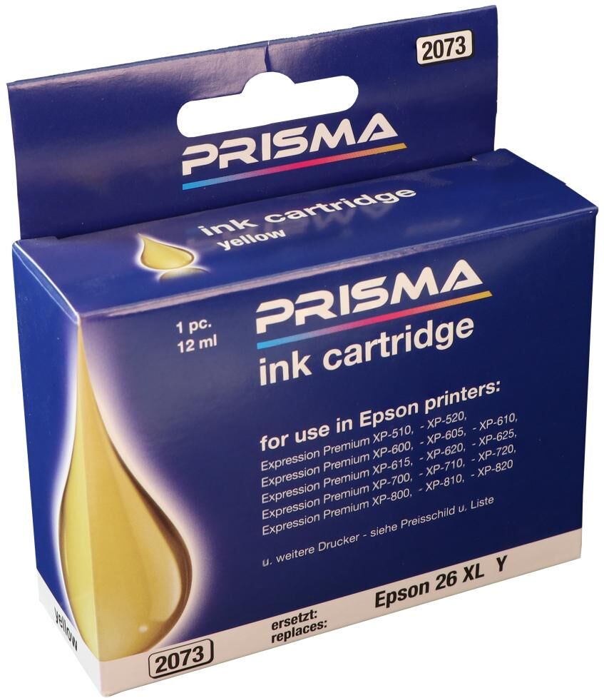 PRISMA 2073 Druckerpatrone für Epson Tintenstrahldrucker, yellow, 12 ml