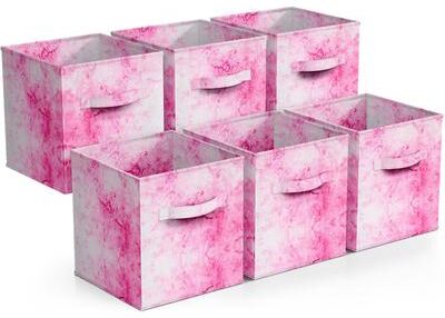 "Sorbus 11 Inch Fabric Storage Cubes (Set of 6) - 10.5"" L x 10.5"" W x 11"" H"
