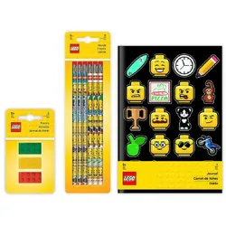 LEGO Schreib-Set (Radiergummis, Bleistifte, Notizbuch)