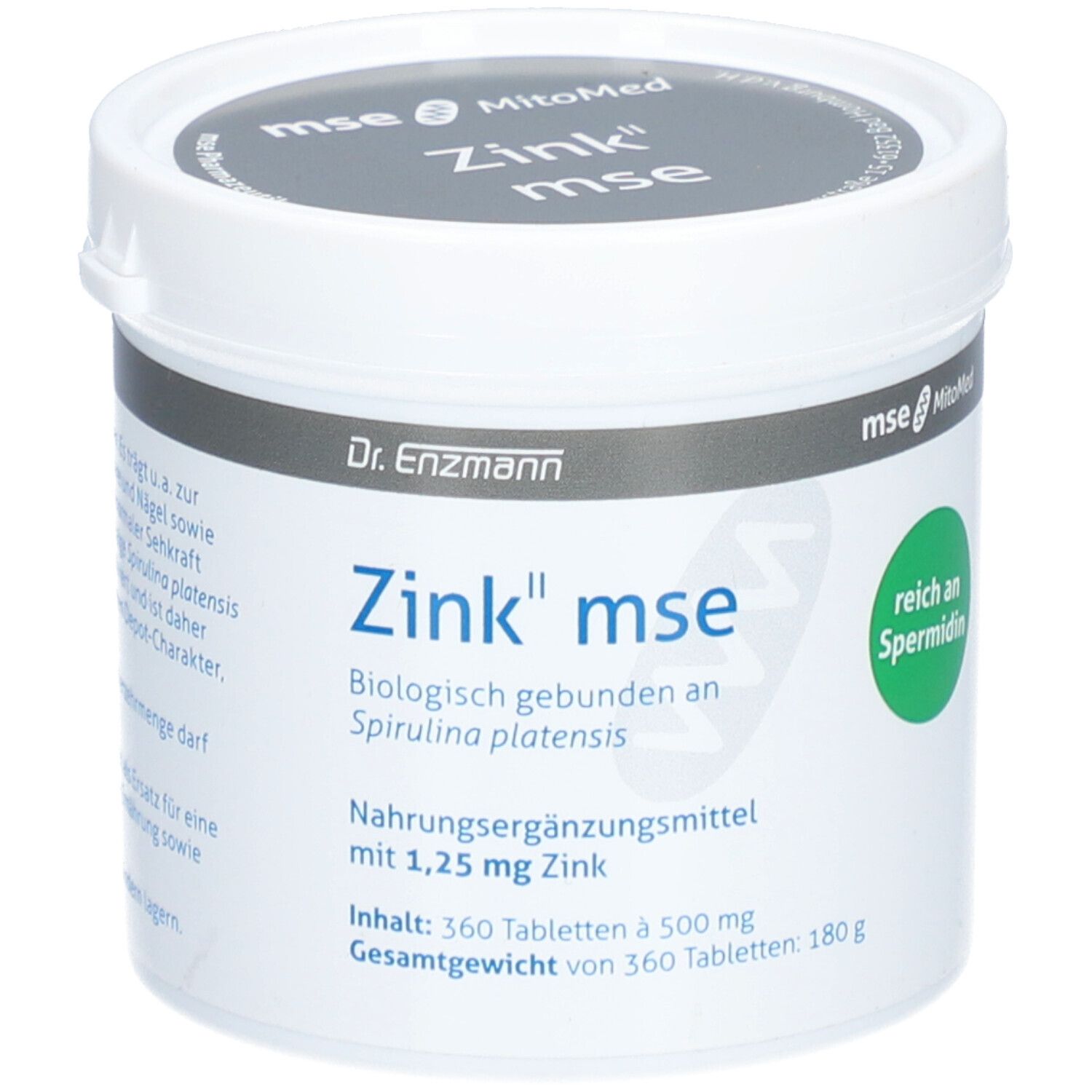 Zink II MSE 1,25 mg Tabletten 360 St