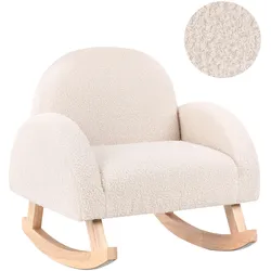 KINDERSCHAUKELSTUHL Bouclé Hellbeige Hug