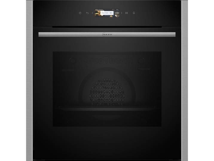 NEFF Backofen N 70 B24CR71N0 Einbau-Backofen Edelstahl, EEK: A+, mit Teleskopauszug nachrüstbar, Pyrolyse-Selbstreinigung