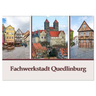 Fachwerkstadt Quedlinburg (Wandkalender 2026 DIN A2 quer), CALVENDO Monatskalender