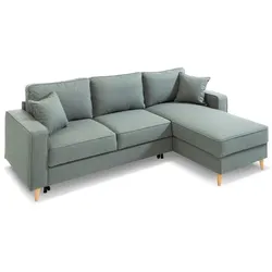 Ecksofa Lyon Stoff Grün