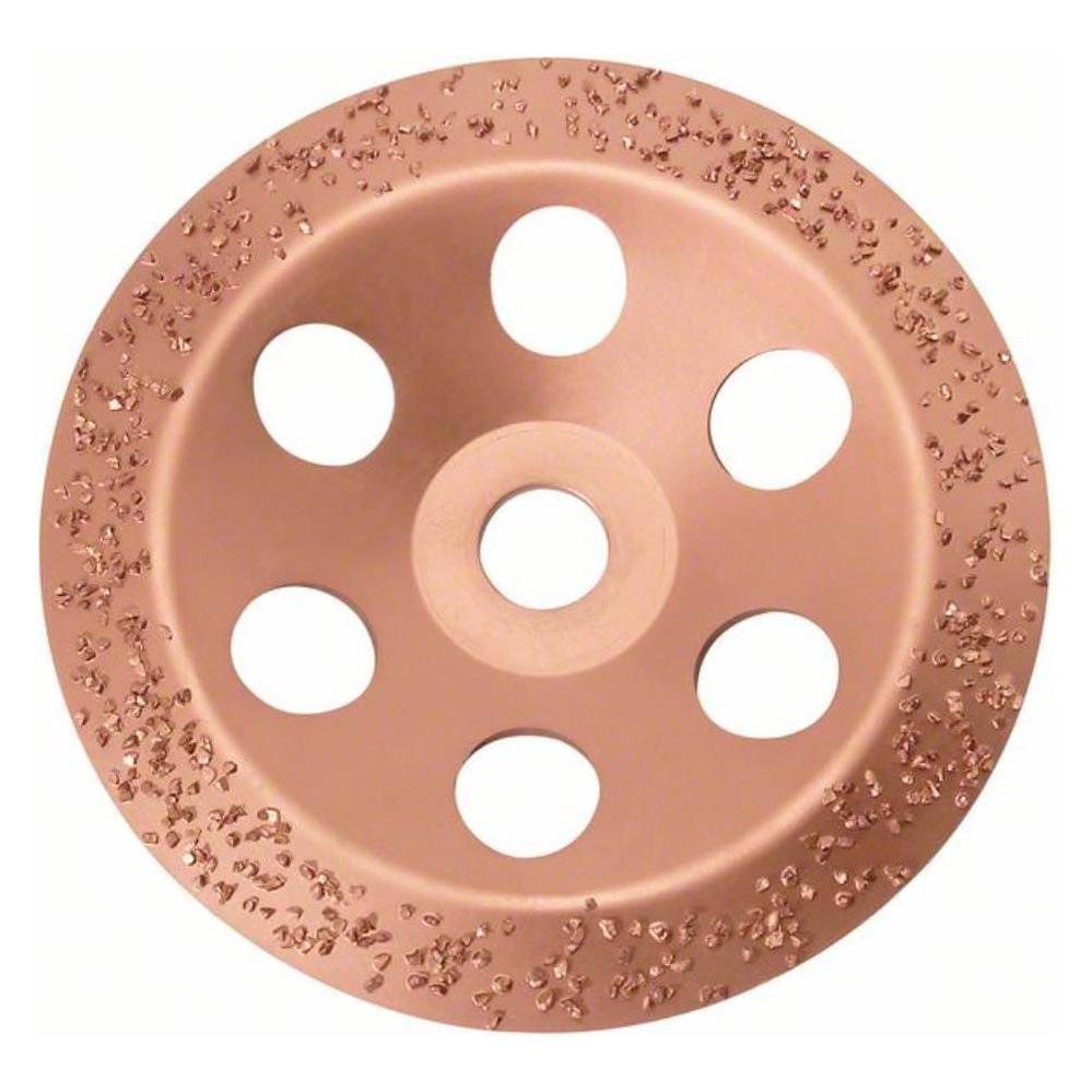 Bosch Professional Zubehör Carbide-Schleifköpfe, 180 mm, Feinheitsgrad mittel, Scheibenform schräg (2608600366)