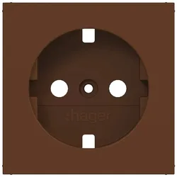 Hager WAS7100C03 Zentralstück für Steckdose SCHUKO, A.x/C.x, turf, matt