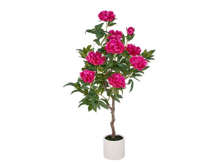 Kunstpflanze Peonien 40 x 120 x 40cm Grün / Pink