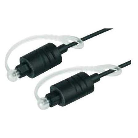Goobay Lichtwellenleiter, Schwarz, 3 m (3 m, Toslink Kabel) (51218)