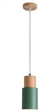 HomeDecorAndMore LLC Designer Nordic Wooden Base Hanging Light Green