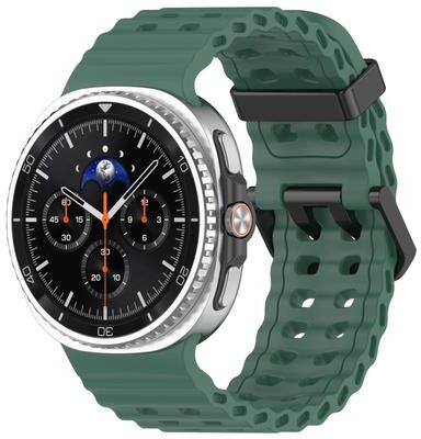 United XDfind Ocean Silicone Watch Band For Samsung Galaxy Watch 8 Band And Watch 8 Classic dark Green
