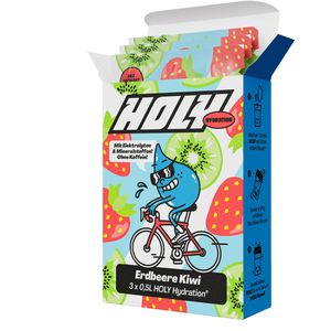 Holy Getränkepulver Hydration Strawberry Kiwi, Iso-Drink, mit Elektrolyten, Vitaminen & zuckerfrei, 3 Stück