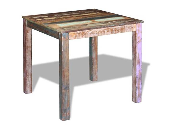 Festnight Antik-Stil Esstisch Holz Tisch Esszimmertisch aus Recyceltes Massivholz 80x82x76cm Küchentisch für Küche oder Esszimmer