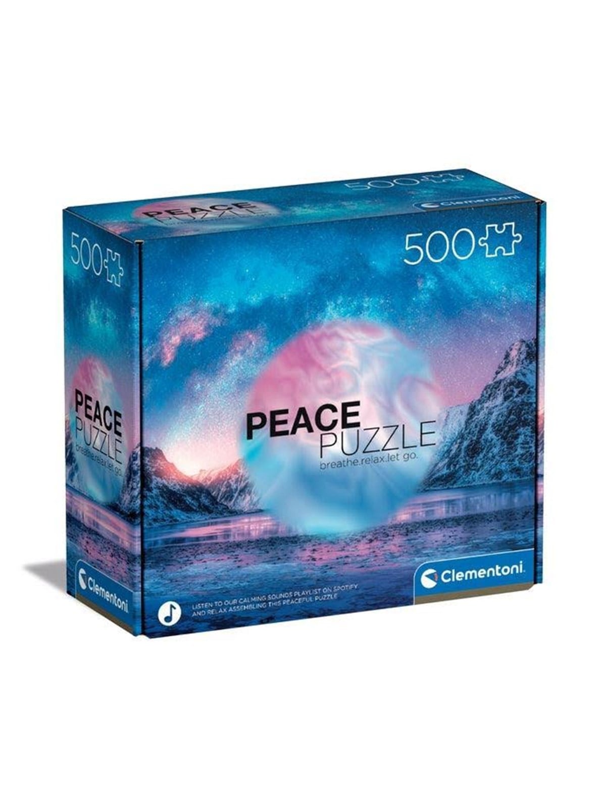 Clementoni Puzzle Peace Collection Hellblau, 500-teilig 2D Puzzles