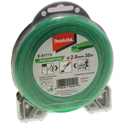Makita E-01775 Mähfaden Four-Leaf | 2,0mm.x30 m | grün |