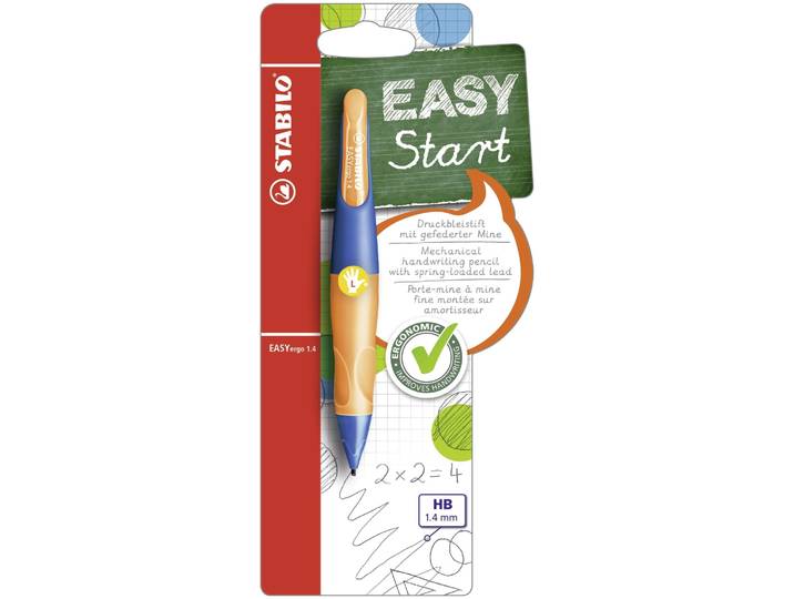 Stabilo Bleistift EASYergo 1.4 ultramarinblau/neonorange HB