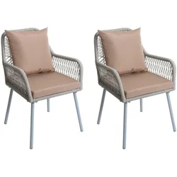 GARTENSTUHL Grau, Taupe