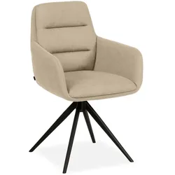 MAISON Stuhl Waco 3 Mikrofaser Beige Sand