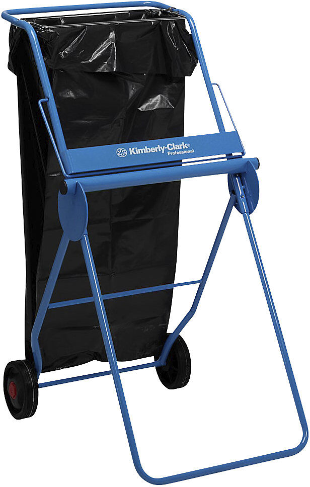 Putzpapier Bodenständer, mit Abfallsackhalter, blau Kimberly-Clark