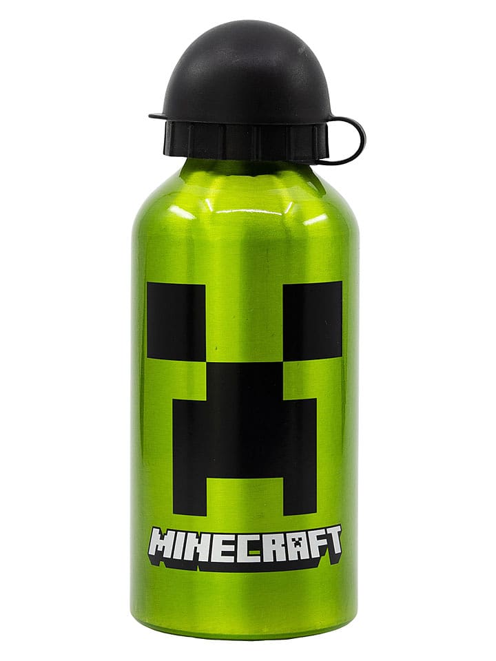 Stor Trinkflasche "Minecraft" in Grün - 400 ml - onesize