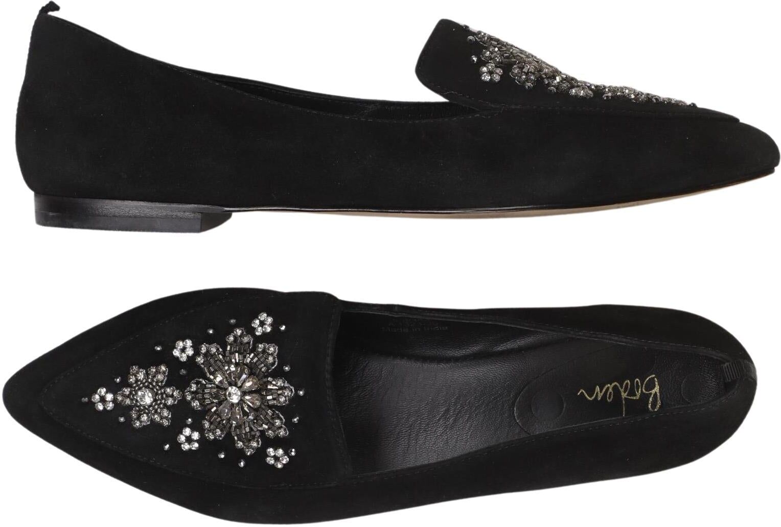 Boden Damen Halbschuh, Schwarz, Gr. EU 39, Leder - Second Hand