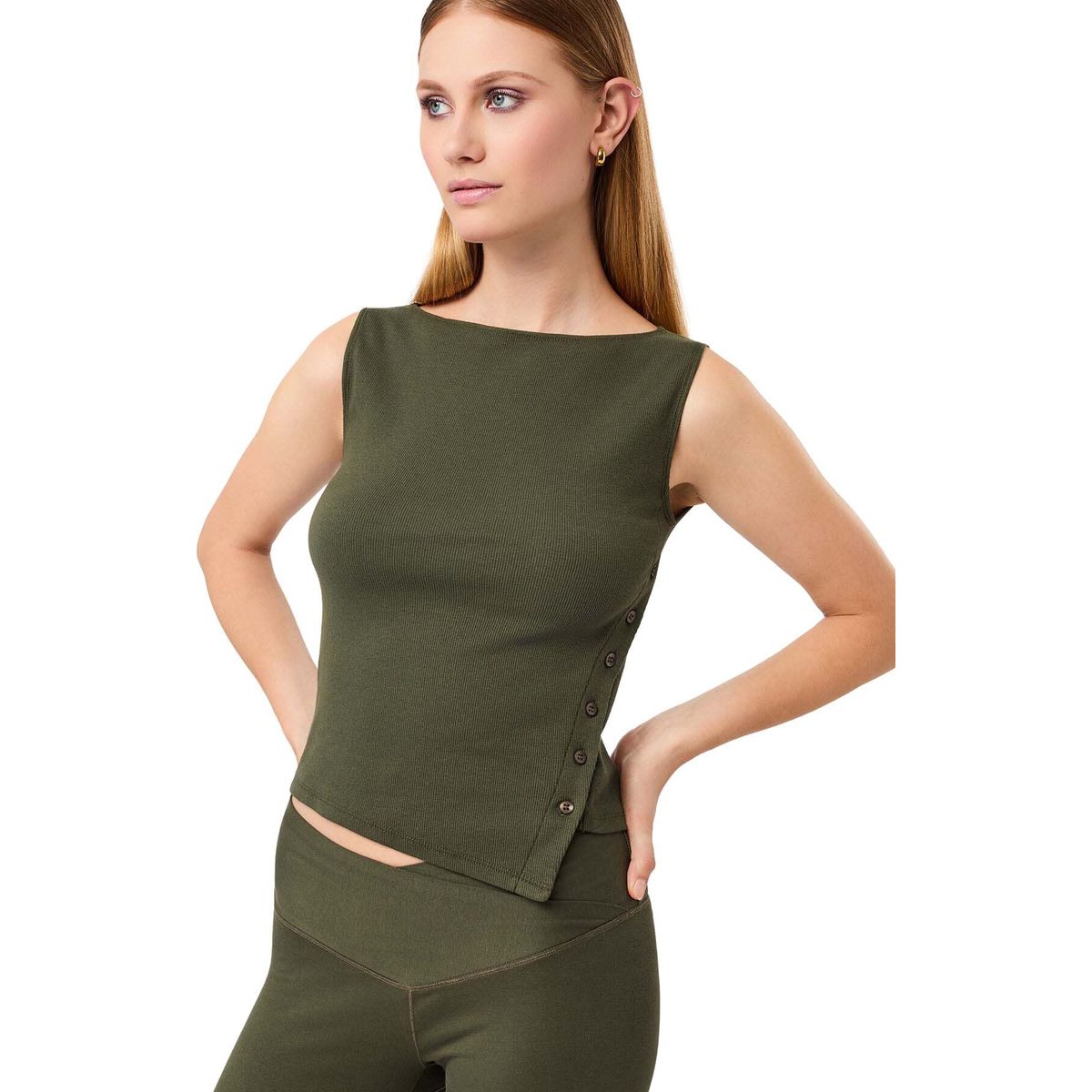 Mandala Side Button Top leaf L TO26JE09-Side-Button-Top-leaf-L