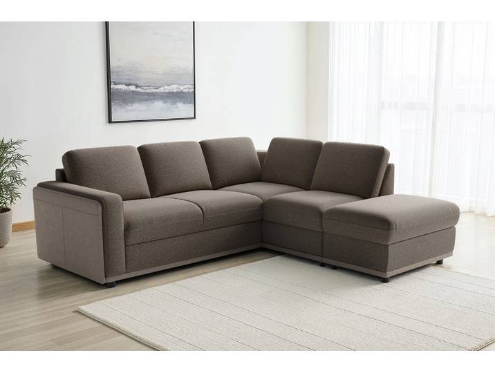 sit&more Cordoba L-Form, B: 232 cm, optional Schlaffunktion & Stauraum Couch mit XXL-Komfort, großzügige Sitzfläche