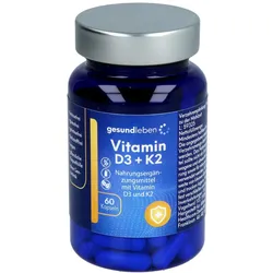 Gesund Leben Vitamin D3+k2 Kapseln 60 St