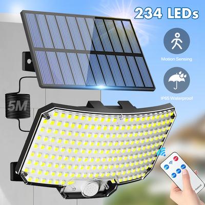 Top Demand Picks Ultimate Solar Security Lights Outdoor With Motion Sensor & Remote, 234LED IP65 Waterproof Flood Light For Yard, Garden Ultimate Solar Security Lights Outdoor With Motion Sensor & Remote, 234LED IP65 Waterproof Flood Light For Yard, Garde